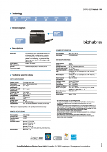 FICHA TECNICA FOTOCOPIADORA MULTIFUNCIONAL KONICA MINOLTA Bizhub 185 (2)