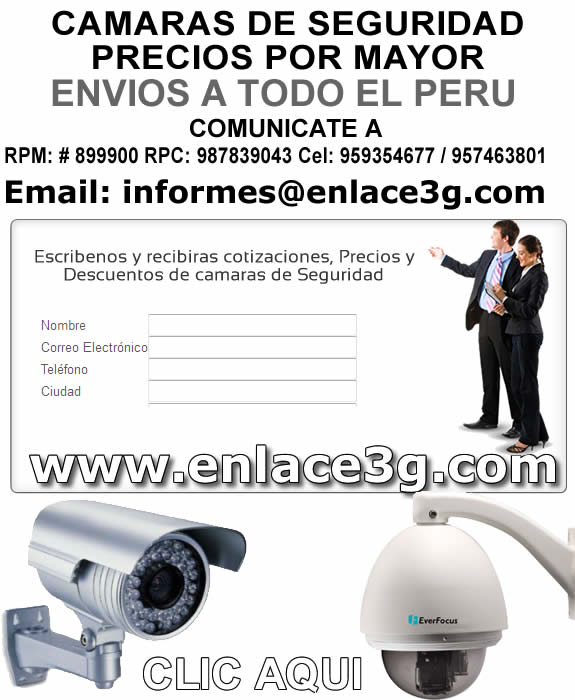 Compra y Venta de Camaras de seguridad, camaras de vigilancia en Peru , Camaras IP , Camaras CCTV